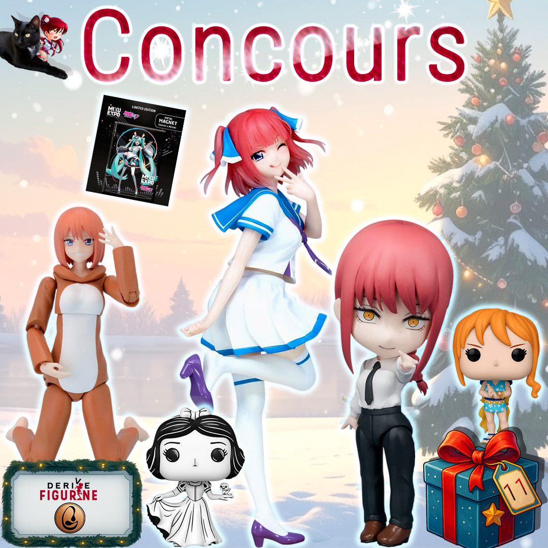 DeriveFigurine's tweet photo. 🎁🎁CONCOURS CALENDRIER DE L'AVENT 11🎁🎁

Le onzième lot est avec la chocolaterie Gardères
avec du The Quintessential Quintuplets, Chainsaw Man, One Piece, Disney et Miku😍

Fonces ici pour jouer ➡️ https://t.co/cY1q7w0q8F

Tu pourras :

❤️RT ce post
✅Follow la Chocolaterie Gardères et @DeriveFigurine 

1 gagnant
TAS le 12/12