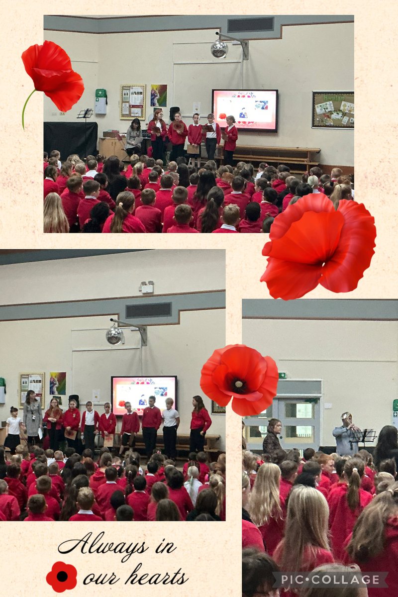 Diolch yn fawr iawn y tîm Humanities for a beautiful remembrance assembly this morning. Lest we forget 🥀<a href="/garntegprimary/">Garnteg Primary</a>