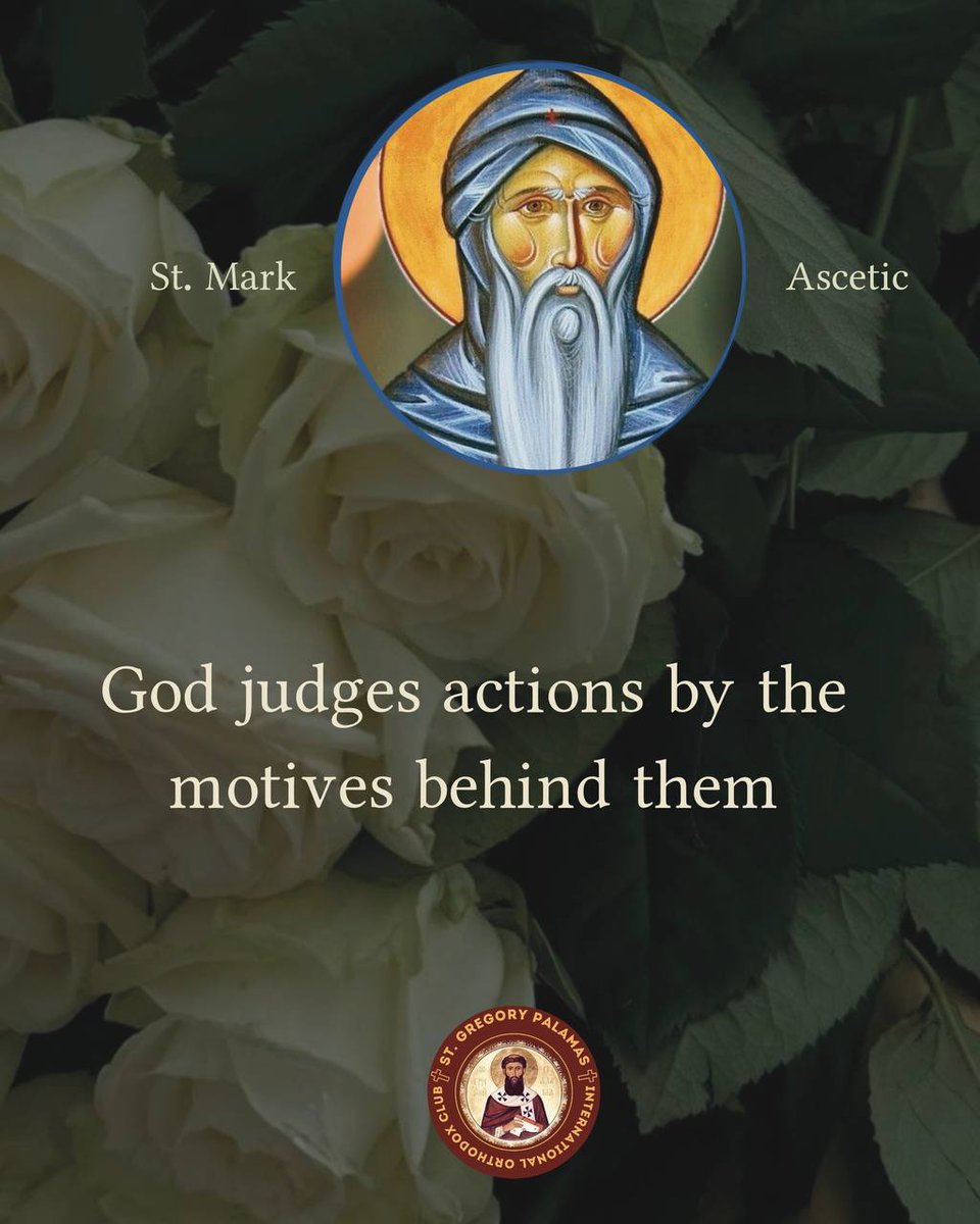 God judges actions by the motives behind them. 

St. Mark Ascetic

#Orthodox  #SpiritualLife  #Orthodoxclub