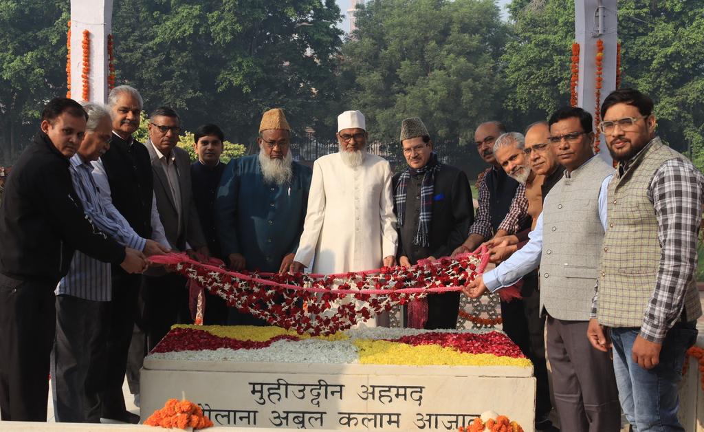 iccr_hq's tweet photo. ICCR observes 137th Birth Anniversary of Maulana Abul Kalam Azad.

ICCR organized an event to observe 137th Birth Anniversary of Maulana Abul Kalam Azad Bhavan, New Delhi. Ms. K. Nandini Singla,  Director General, ICCR paid homage and offered floral tribute in honouring Maulana Azad’s enduring contributions to India’s cultural diplomacy. In her remarks, Ms. Singla highlighted on how ICCR has grown and continues to uphold vision and legacy of Maulana Abul Kalam Azad. Sh Firoz Bakht Ahmed, former Chancellor Maulana Azad National Urdu University, Hyderabad also attended the event. Earlier in the morning, senior officials of ICCR paid solemn floral tribute at his Mazar near Jama Masjid, Delhi. 

As India’s first Education Minister, Maulana Azad championed progressive education and the power of cultural exchange. His visionary legacy continues to guide ICCR’s mission of fostering understanding, strengthening cultural bridges, and celebrating India’s rich heritage worldwide.

@narendramodi @PMOIndia @MEAIndia @DrSJaishankar @PmargheritaBJP @KVSinghMPGonda