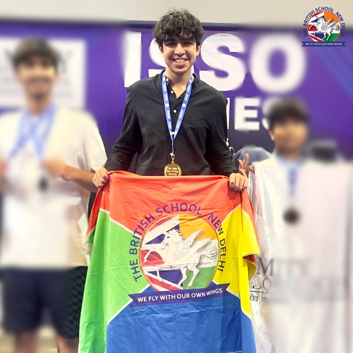 TBS_Delhi's tweet image. Strike of gold! ⚔️🥇
Aidan Saikia brings home a Gold Medal in Fencing (U-19) at the 7th ISSO National Games — a spectacular achievement and a proud moment for TBS! 🔥👏 

#TBSDelhi #TBSCommunity #TBSPanthers