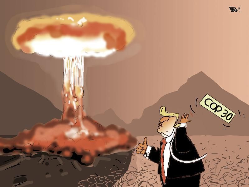 cartoonmovement's tweet image. Another year, another COP. New cartoon collection: buff.ly/7ydRbuC

These cartoons are by @osamacartoons, @BecsHumor, @MarianKamensky1 and Enrico Bertuccioli.

#COP30 #climatecrisis