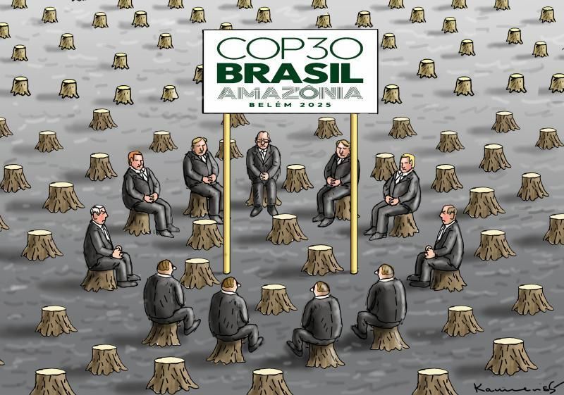 cartoonmovement's tweet image. Another year, another COP. New cartoon collection: buff.ly/7ydRbuC

These cartoons are by @osamacartoons, @BecsHumor, @MarianKamensky1 and Enrico Bertuccioli.

#COP30 #climatecrisis