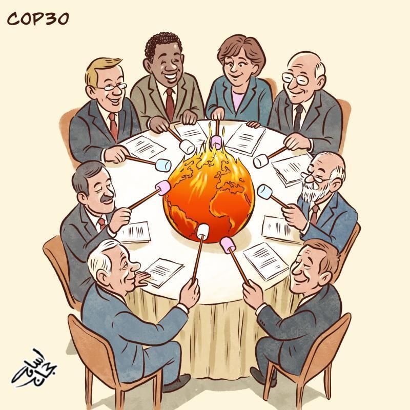 cartoonmovement's tweet image. Another year, another COP. New cartoon collection: buff.ly/7ydRbuC

These cartoons are by @osamacartoons, @BecsHumor, @MarianKamensky1 and Enrico Bertuccioli.

#COP30 #climatecrisis