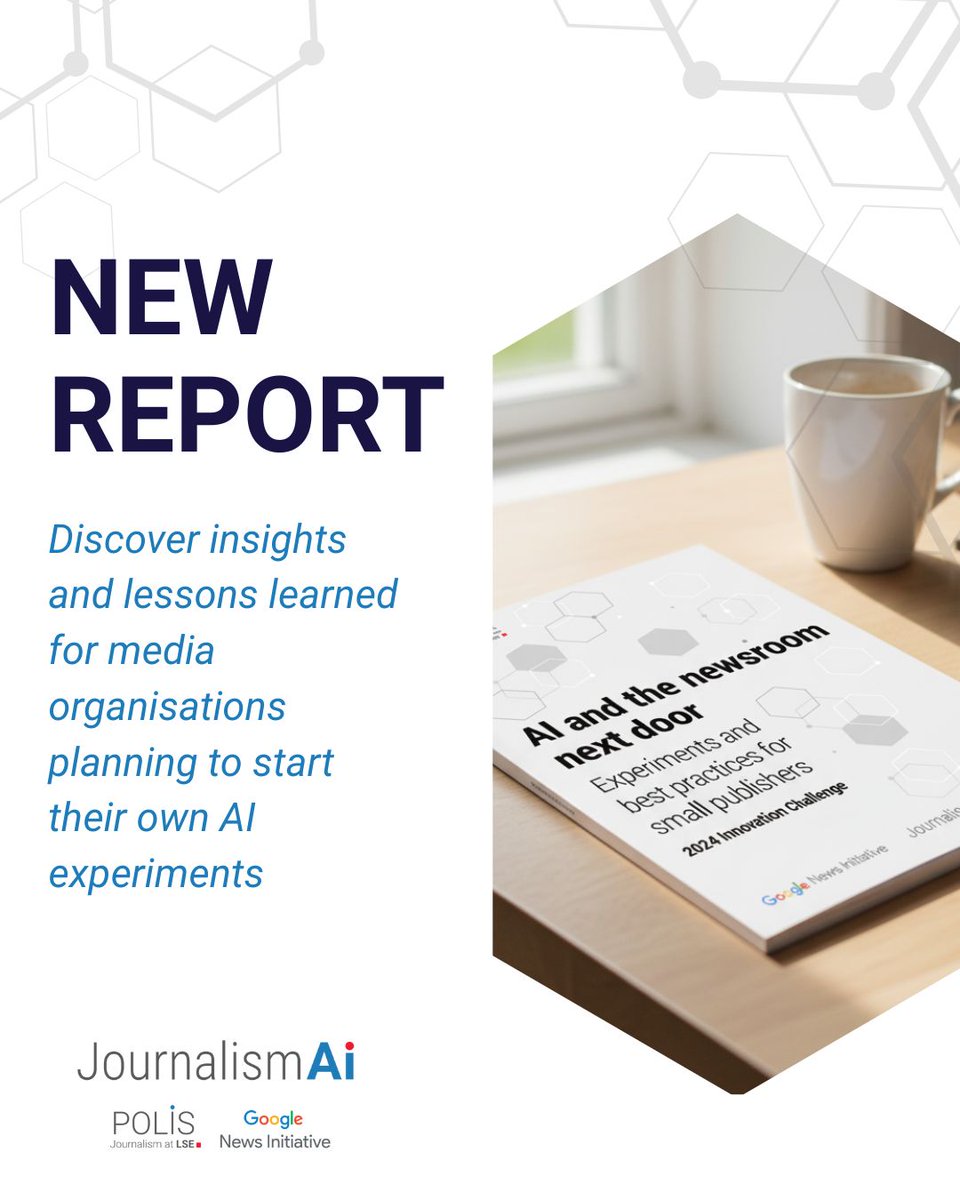 🚨 New report by #JournalismAI out now!

“AI and the newsroom next door: Experiments and best practices for small publishers” explores how 35 news organisations worldwide are using AI to strengthen their journalism and sustainability

👇
