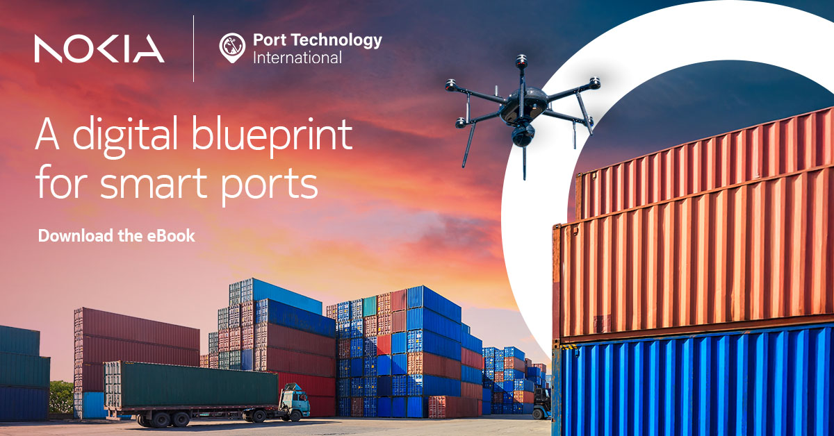 nokiaindustries's tweet image. #Digitalization powered by #Private5G, #IndustrialEdge and AI can turn operational data into real-time insights and innovative use cases that boost container throughput, cut energy use and improve safety. 

Learn more: nokia.ly/4p3bUrS

#Maritime #SmartPort