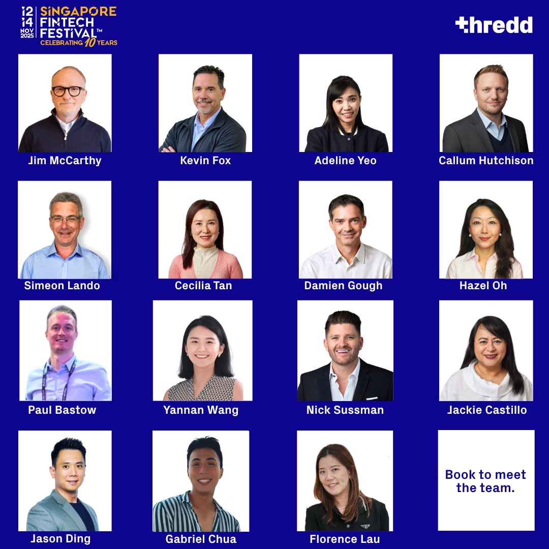 HelloThredd's tweet image. 🌏 Meet the Thredd team at @sgfintechfest 2025.

If you’re attending SFF, come meet the Thredd team and discuss everything from; AI issuer processing to cross-border innovation and much more.

📍Find us in Hall 2, Stand 2E43
✅ Book a meeting: bit.ly/4i2eIDq