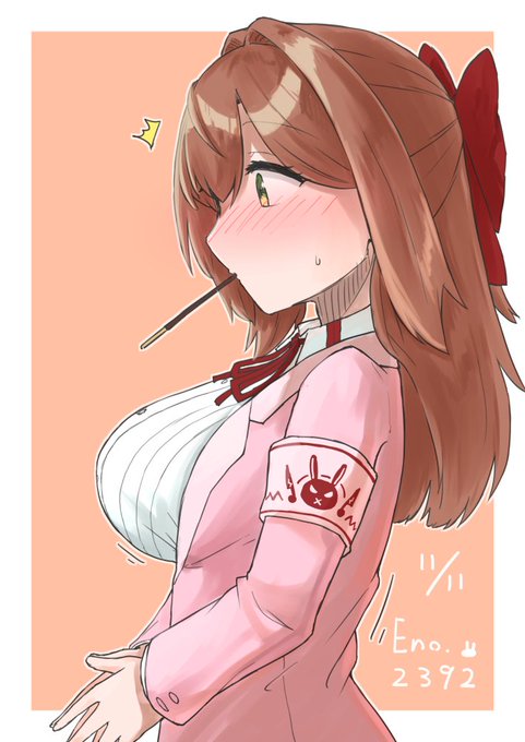 @ktm_wall 入絵はポッキーゲームをしようとすると先にぶつかるものがあるよね、という絵です。 