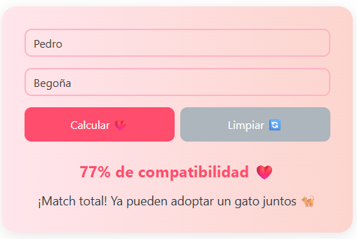 SeCalcula's tweet image. Calculadora de amor online gratis. Introduce dos nombres y descubre tu porcentaje de compatibilidad amorosa al instante. ¡Prueba ahora y sorpréndete!

🥰 secalcula.com/calculadora/ca…