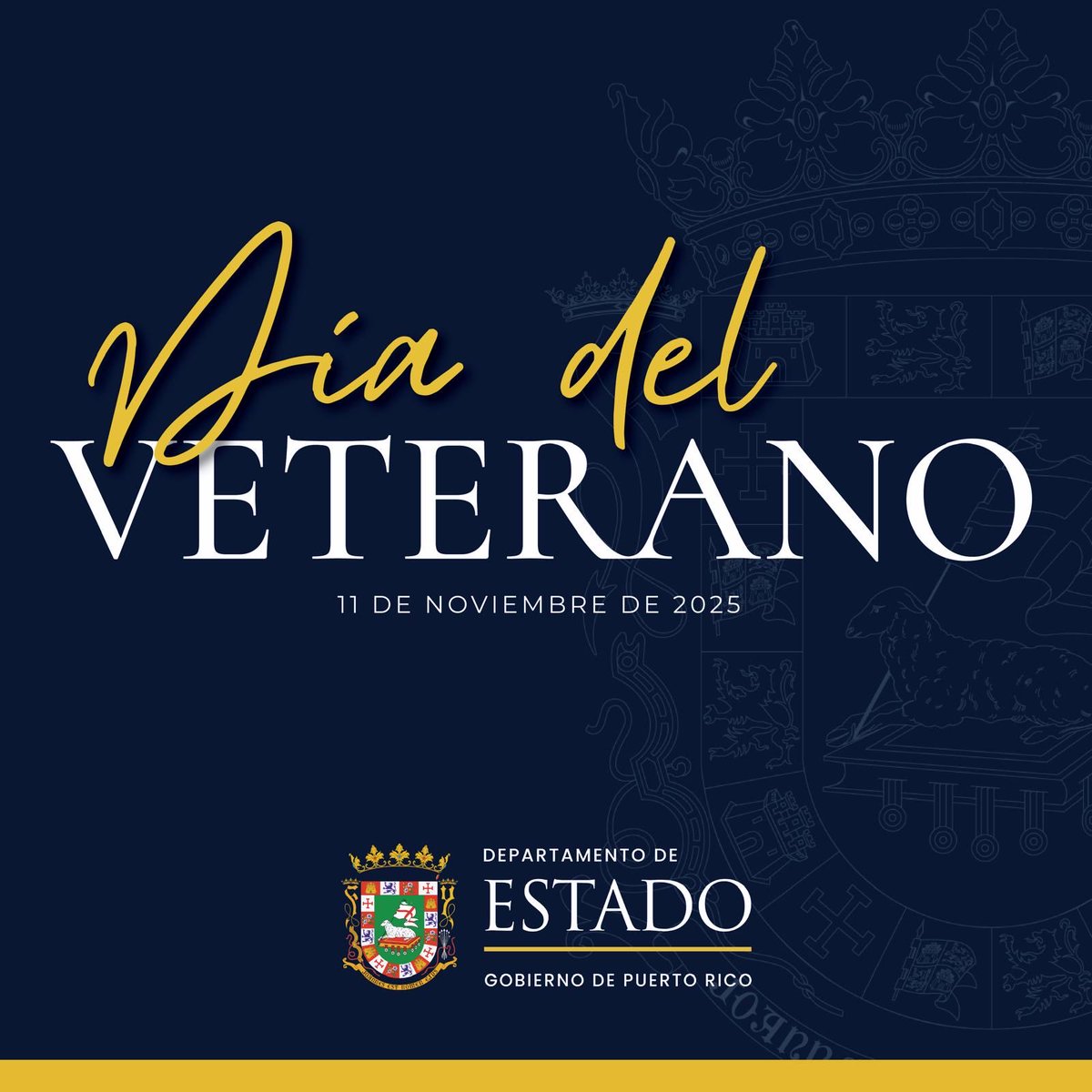 Hoy reconocemos a quienes dedicaron su vida a servir con honor y valentía.

Con motivo de este día, agradecemos y honramos a todos los veteranos y veteranas por su servicio y gesta.
