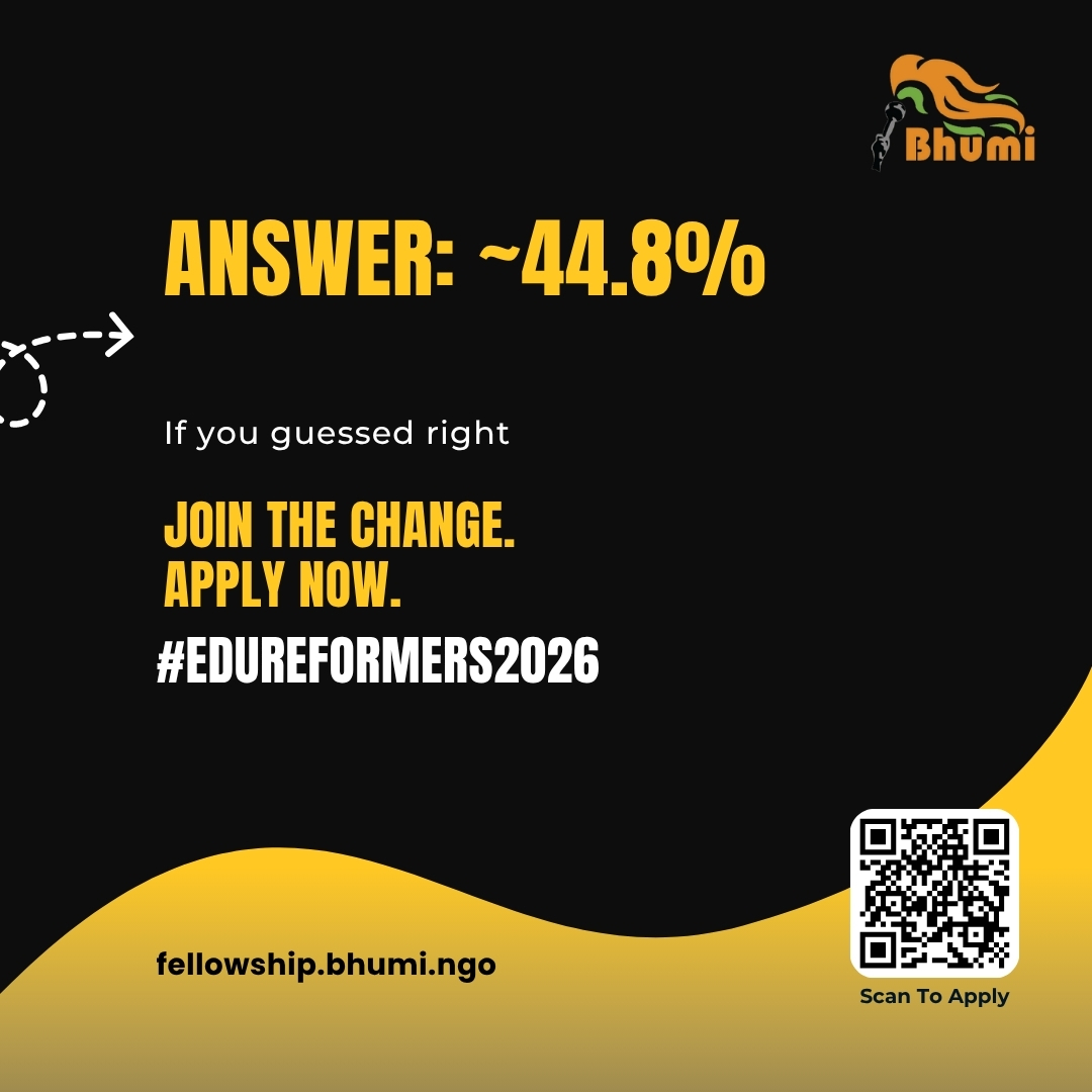 🎉 Applications are open for the #BhumiFellowship 2026-28 Cohort!

A 2-year, full-time, paid program (₹25,500/month) for passionate graduates &amp; young professionals to transform education in India.

👉Apply now: bhumi.c-ref.com/68068r

#EducationForAll #YouthLeadership #ApplyNow