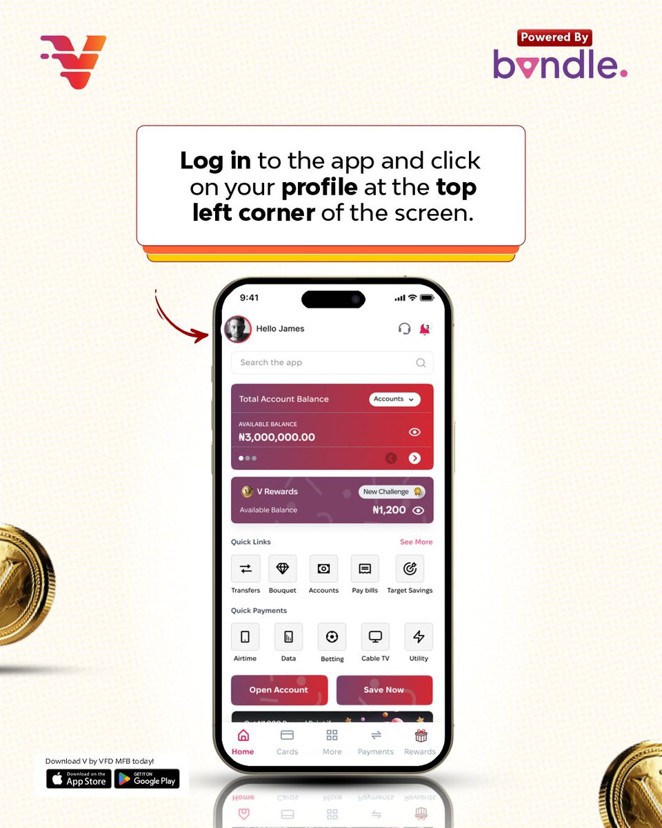 Vfdbankng's tweet image. The countdown to Bvndle Rewards Fest is on! Create your Vtag on the Vbank app for a chance to win a free ticket . After creating your Vtag, fill out this form and register for the event docs.google.com/forms/d/1gQMHK…
