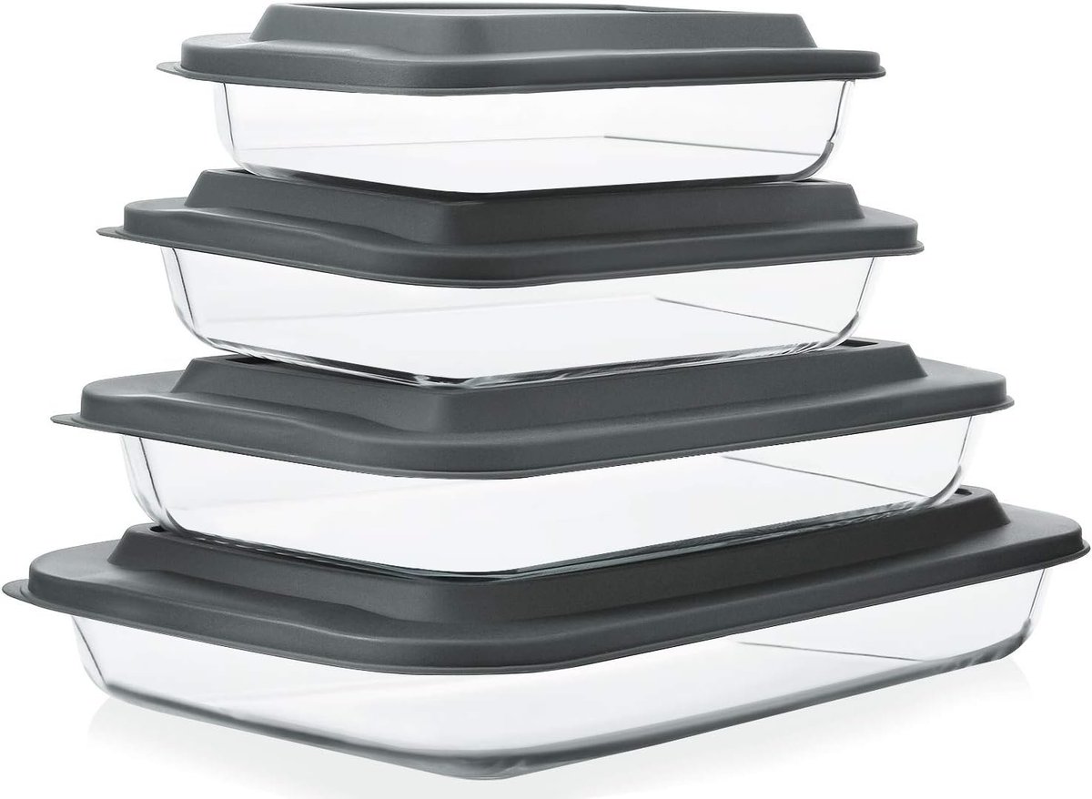 SRTrendsDeals's tweet image. 8-Piece Deep Glass Baking Dish Set with Plastic lids,Rectangular Glass Bakeware Set at $35.99

sovrn.co/4pomfbd

#Deep #Rectangular #Bakeware