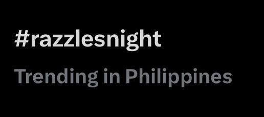 _azapralphic's tweet photo. #razzlesnight is trending 🥹💛 https://t.co/VWskhicubw