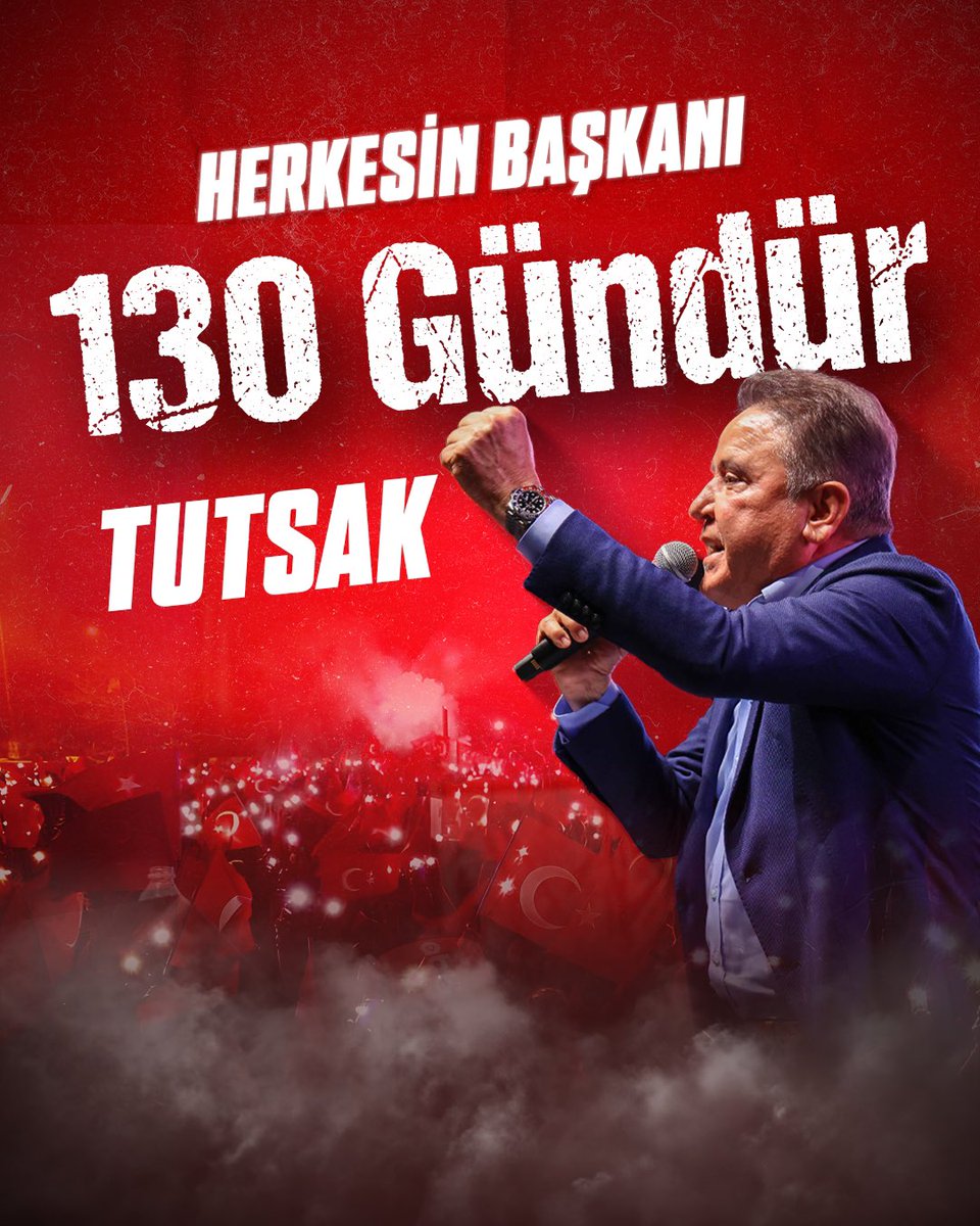 Başkan Muhittin Böcek 130 gündür tutsak! <a href="/BocekMuhittin/">Muhittin Böcek</a> #MuhittinBöcek
