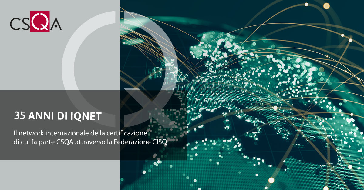CSQACert's tweet image. L&apos;Associazione #IQNET, network internazionale della #certificazione, festeggia i 35 anni.

▶️ tinyurl.com/42zwen98 ◀️

#CSQA, attraverso la Federazione #CISQ, fa parte del network

#qualità #ISOstandards #networkinternazionale #standardinternazionali #35anniIQNET