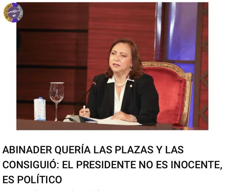 ABINADER QUERÍA LAS PLAZAS Y LAS CONSIGUIÓ: EL PRESIDENTE NO ES INOCENTE, ES POLÍTICO
m.youtube.com/watch?v=Pbavko…
<a href="/luisabinader/">Luis Abinader</a>