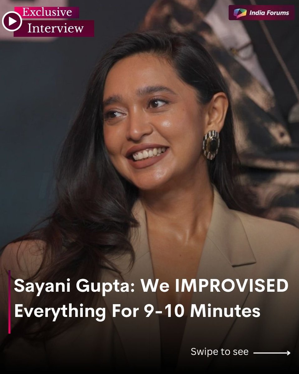 indiaforums's tweet photo. In an exclusive chat with India Forums, Sayani Gupta reveals, “We improvised everything for 9–10 minutes for that Delhi Crime 3 scene!”
To know more watch the full video on our YouTube channel.
.
.
.
#IF #IndiaForums #SayaniGupta #DelhiCrime3 #IFExclusive #Exclusive #Bollywood https://t.co/edMEKfYkTC