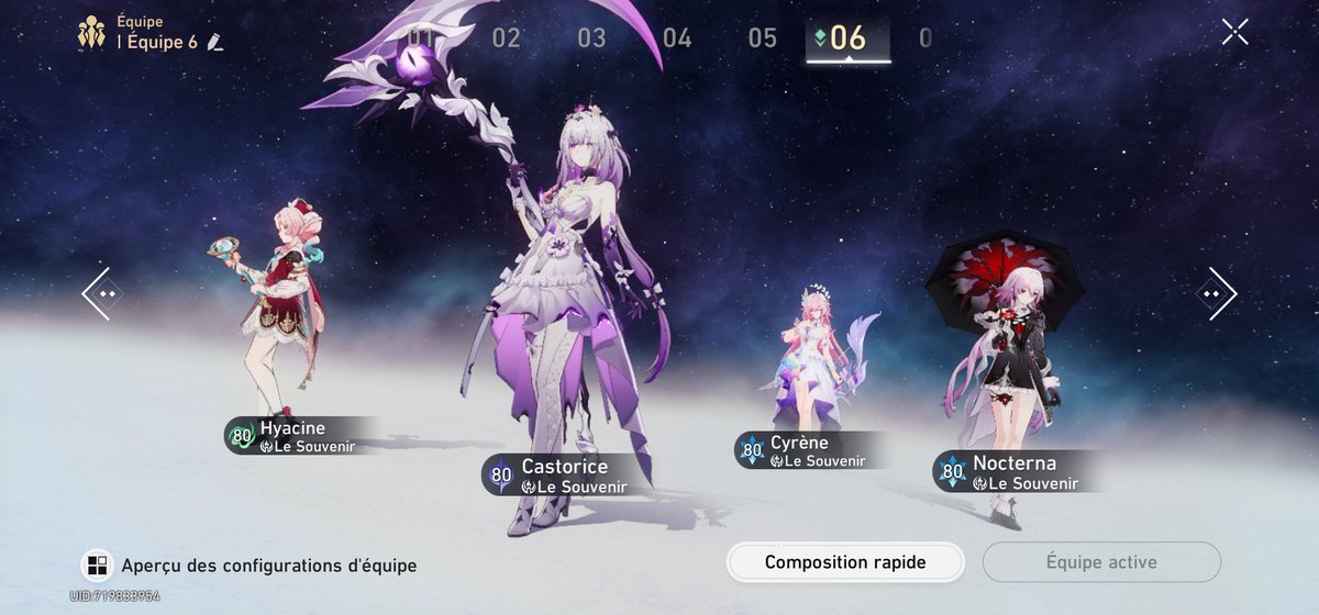 yukimarue07's tweet photo. Remembrance team showing pure power 😈👾
4m total damage and that’s just the beginning 😌
Just need Cyrène E2 to really start mixing the damage properly 💫 but is hard on F2P x)
My UID : 719833954
#HonkaiStarRail #Remembrance #Castorice #Nocterna #Cyrène #Hyacine #Gaming #F2P https://t.co/6UCdsOftp4