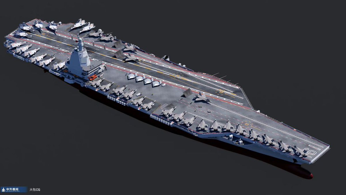 KettenAusStahl's tweet photo. 🛠️🚢 China isn’t stopping at the Type 003 "#Fujian" carrier. Photos show the Type 004 sister ship under construction in #Dalian, with nuclear reactor protective hulls installed.
📈 Chinese #shipyards now produce more capable ships in higher numbers than the US. #China #Type004 https://t.co/lTOAoSc3ZZ