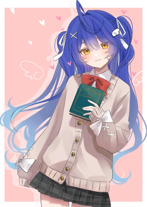 制服激かわいい #絵こころ