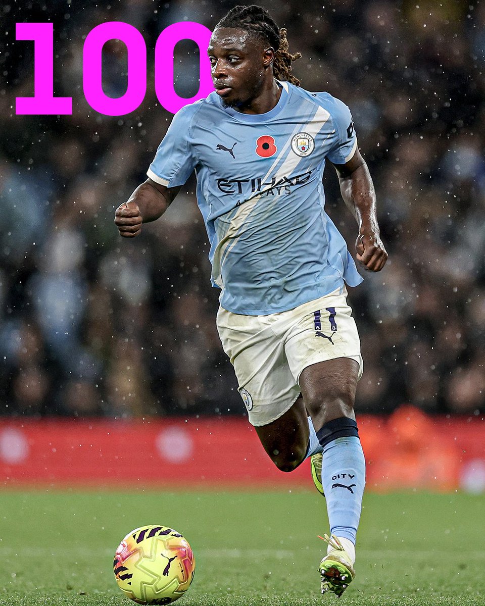 Jérémy Doku is the first player to complete 100 take-ons in the Premier League in 2025 💫