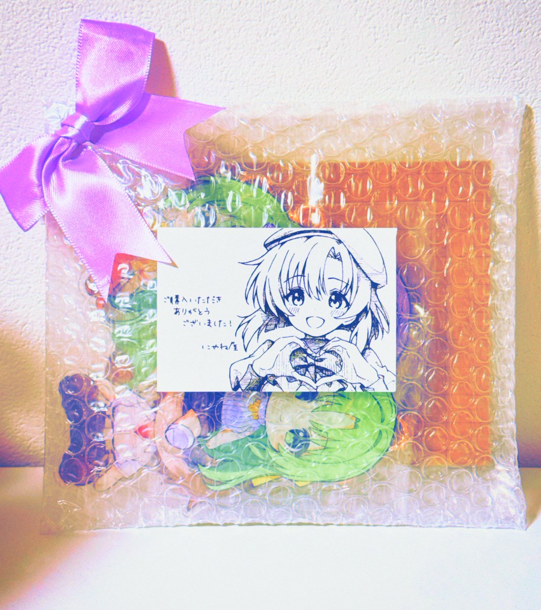 にやねさん(<a href="/niyane/">にやね</a>)の通販〜💜
メッセージカード可愛い……