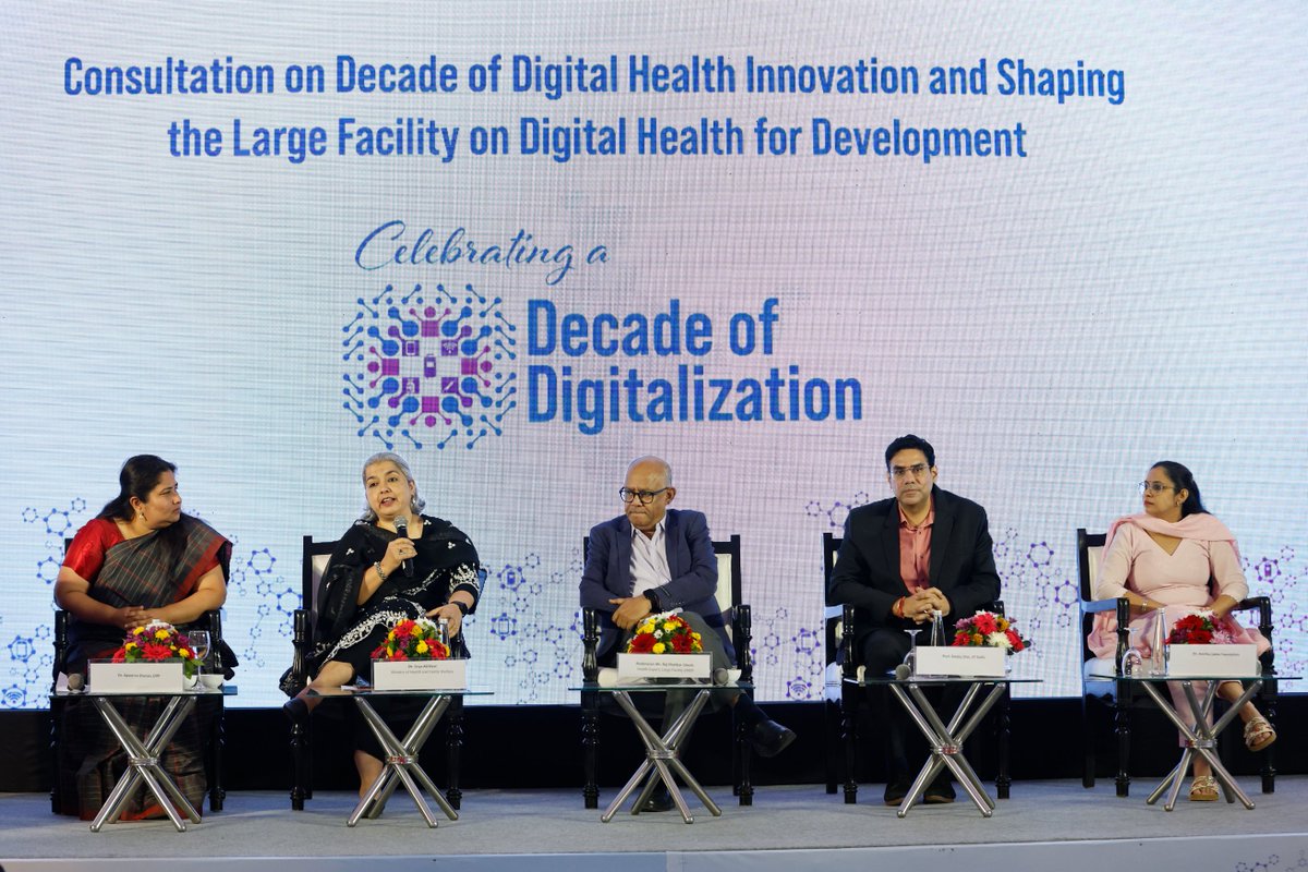 UNDP_India's tweet photo. Today in #NewDelhi, @UNDP Acting Administrator @HaoliangXu joined senior officials from @MoHFW_INDIA, @MinistryWCD & @AyushmanNHA at a convening celebrating a decade of India’s digital transformation - taking healthcare solutions to the last mile. 🇮🇳💻

We commend India’s leadership in building & scaling homegrown, interoperable digital health systems for India & the #GlobalSouth.

@UNDP_India is proud to support the Govt of India in advancing digital health solutions to build stronger, more inclusive immunisation systems.

@UN @GAVI @UNDPHIVHealth @UNDPasiapac @UNinIndia