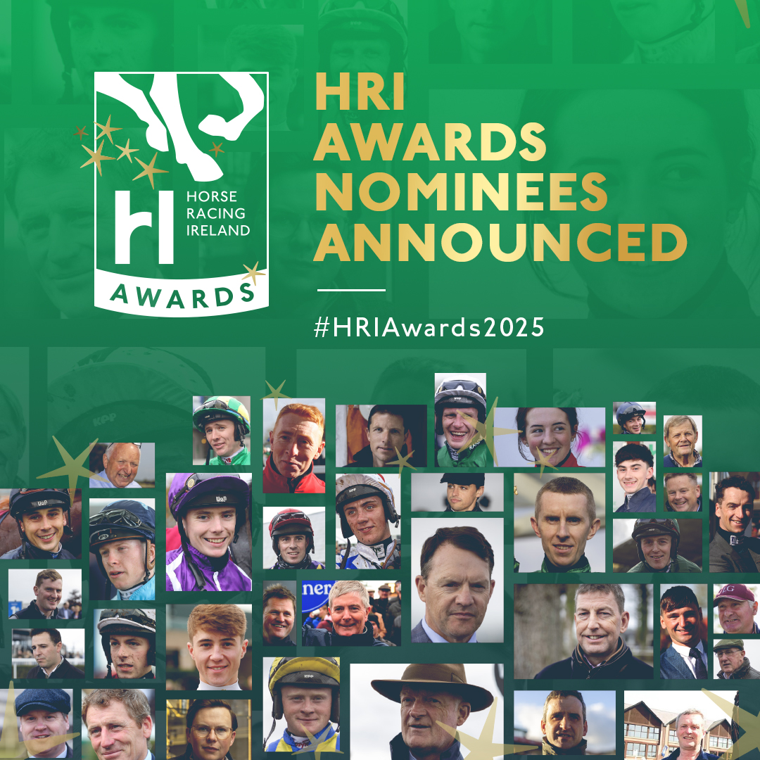 ⭐HRI AWARDS NOMINEES ANNOUNCED⭐

The nominees for the 2025 HRI Awards have been announced, with 44 nominees in seven of the 10 categories, recognising a diverse cast of excellence in Irish racing over the past year.

Check out the nominees below ⬇️
brnw.ch/21wXnXT