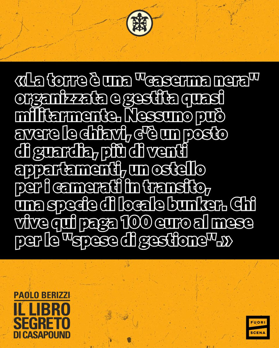 L'ex di Giorgia Meloni tra i cinque "incursori" che hanno sfondato e occupato il palazzo di via Napoleone III a Roma: e abita ancora lì. Le utenze mai staccate, le "garanzie", tutti gli inquilini abusivi. La verità mai raccontata sulla "caserma nera" di CasaPound. ⤵️📚