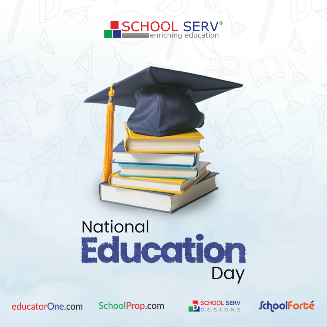 SchoolProp's tweet photo. This day prompts us that education is a journey of empowerment, curiosity, and growth.
We dedicate ourselves to reimagine K-12 education by assisting schools in building engaging and meaningful learning spaces for every student at School Serv.
Happy National Education Day. https://t.co/GZkm6mssKK