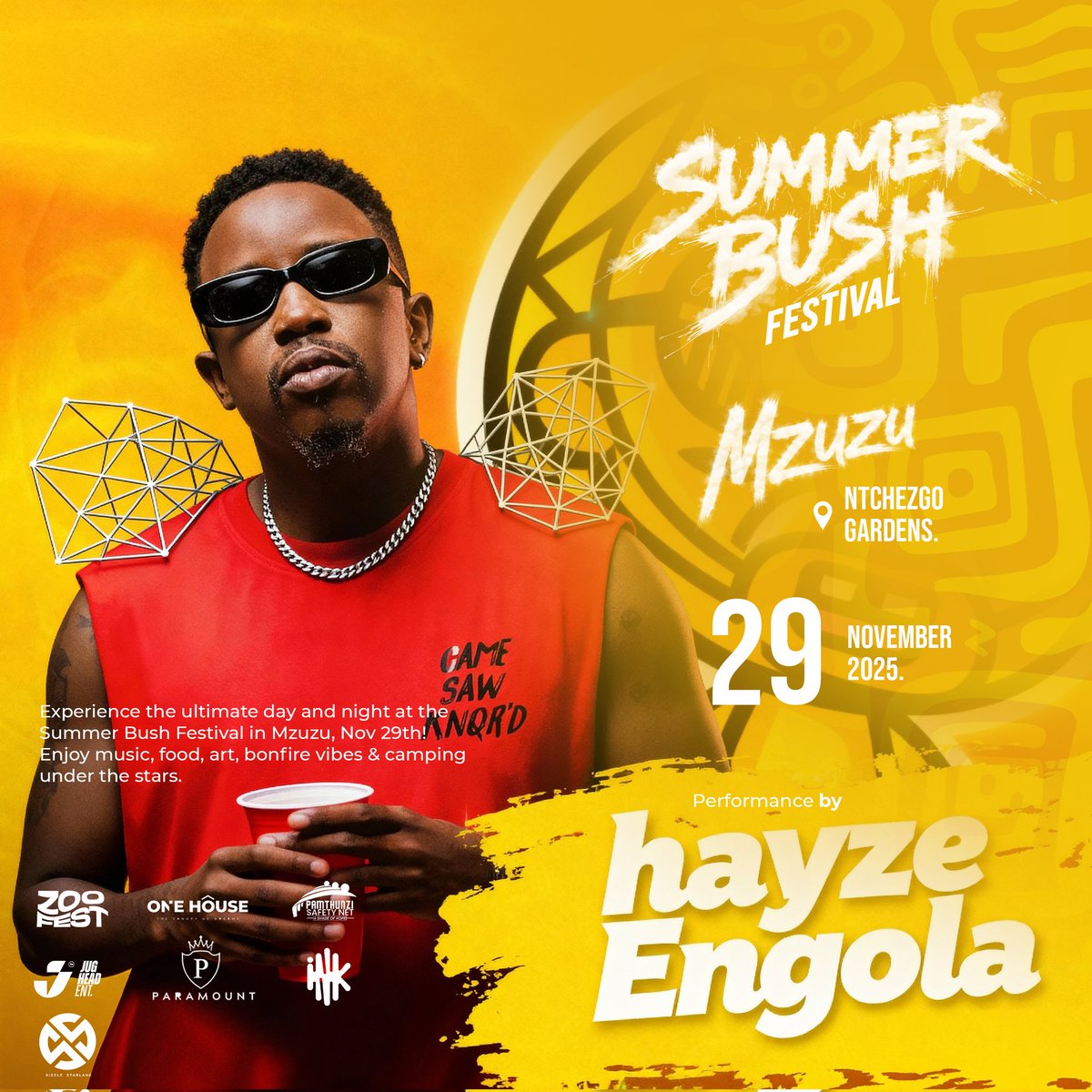 ZooBushFest2024's tweet photo. Mzuzu, are you ready? 🔥
@Engolah is joining the Summer Bush Festival stage this 29 November at Ntchezgo Gardens (along Nkhata Bay road).
This is about to be legendary! 🌿🎤 https://t.co/5o3VHelCXf