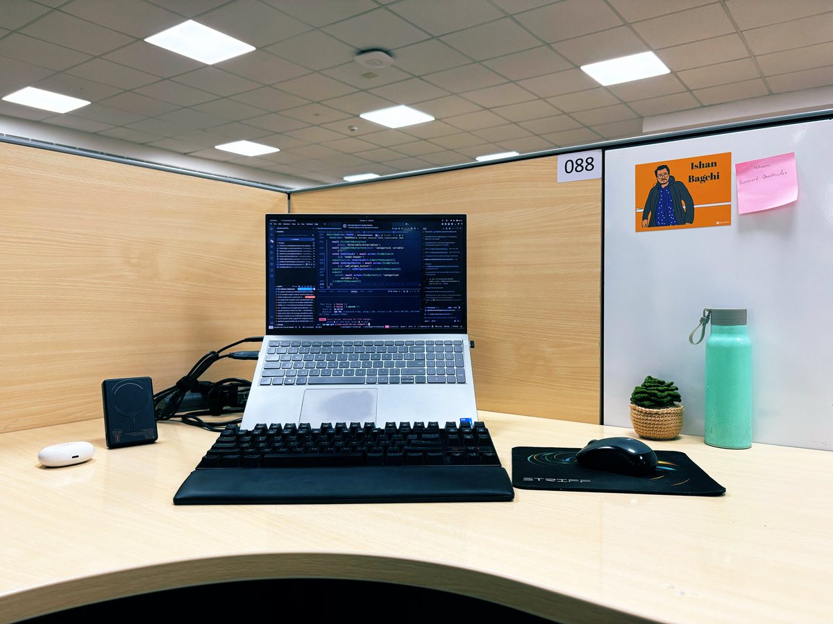 ishan_bagchi's tweet image. Where simplicity meets function.
A space to think, build, and breathe.

#WorkspaceVibes #MinimalSetup #DeveloperLife