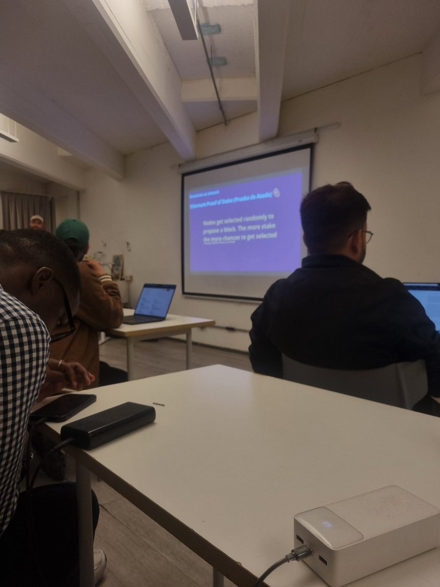 sammajayi's tweet photo. Wrapped up Day One with @urbeEth <> @dev3pack.

We explored how Ethereum works, played trivia games, etc, while setting the tone for the remaining classes.

I am looking forward to the rest of the week with the team. https://t.co/I4ltwZSF14