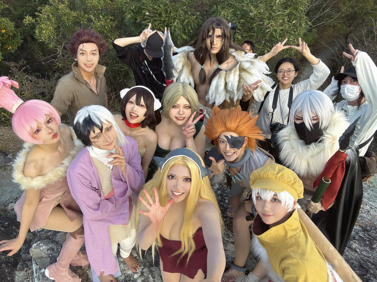 dcst/最強の司帝国併せ!!集合写真!!👊💥
獅子王司してました!!体格差もいれてみんなクオリティ高くて楽しかった!!✨

 #夢の司帝国1108