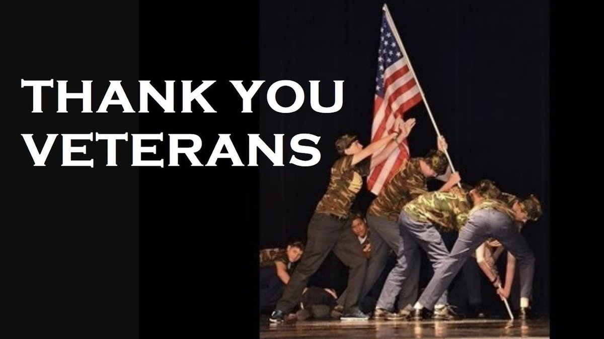 TKAPres's tweet photo. Happy Veterans Day! Thank-you to America’s finest for your service and sacrifice for our freedom! #GodBlessAmerica #WeSaluteYou https://t.co/qnvnrkly5T