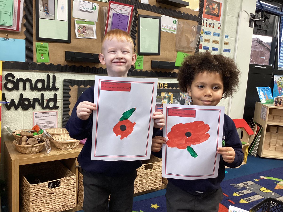 Over the last few days in Nursery Jones, we have been learning all about Remembrance Day. The children have been making their own poppies and today made a class fingerprint poppy field of Flanders Field to remember the soilders. Lest we forget❤️.