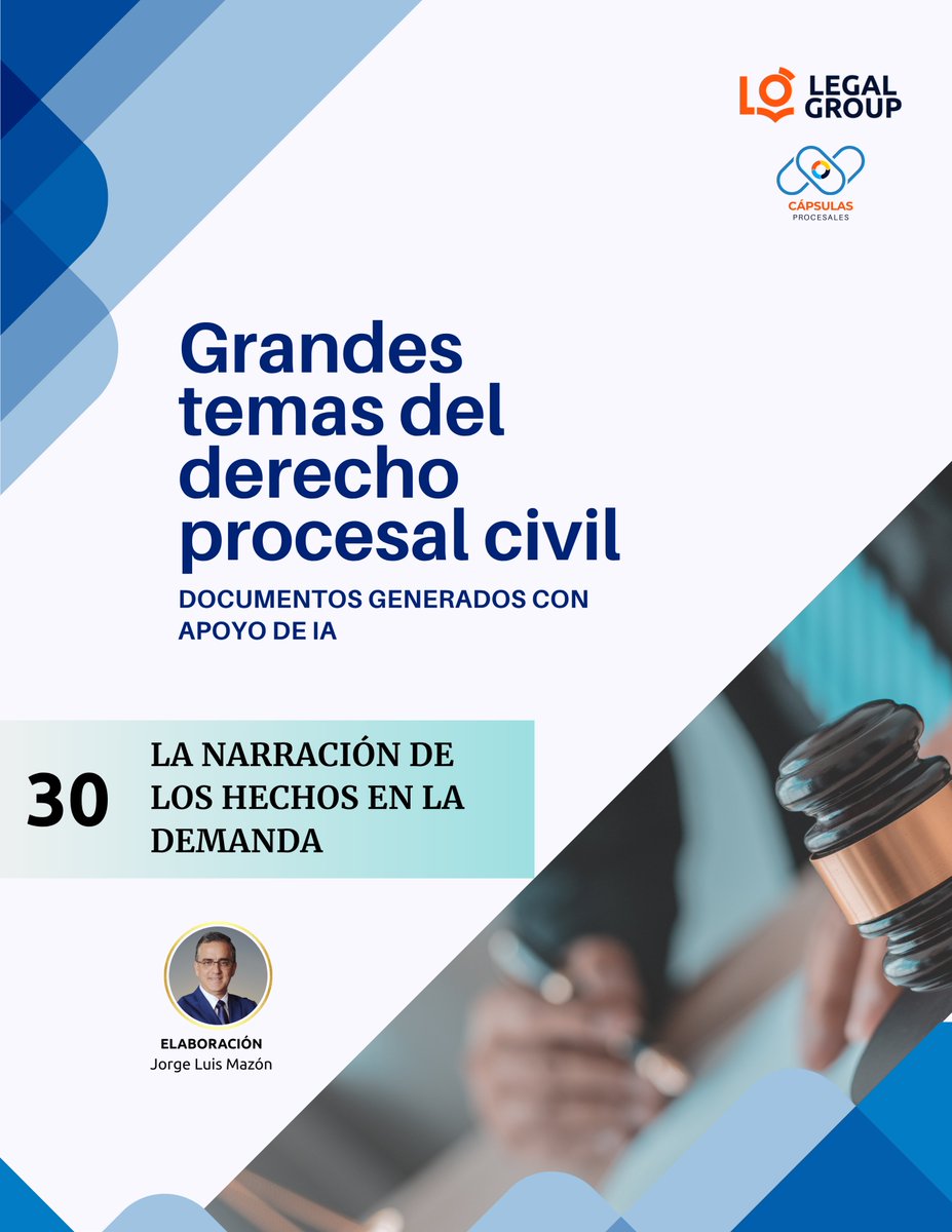 capsulasproces1's tweet image. Estoy seguro de que luego de leer esta cápsula procesal, vas a redactar mejor la narración de los hechos de tus demandas.
