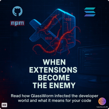 CSec88's tweet image. GlassWorm Returns: The Self-Spreading Malware Inside VS Code
🚨 GlassWorm Returns and It’s Targeting VS Code Developers Again
💻 The first self-spreading malware in VS Code extensions is back.
#MalwareDev #malwarecampaign #Microsoft 
Full Story 👉cybersecurity88.com/news/the-code-…