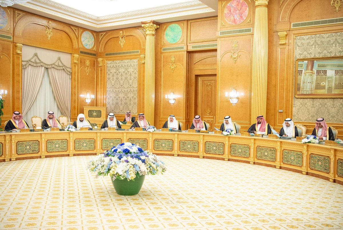 Badermasaker's tweet image. سمو سيدي #ولي_العهد يرأس جلسة #مجلس_الوزراء في الرياض.