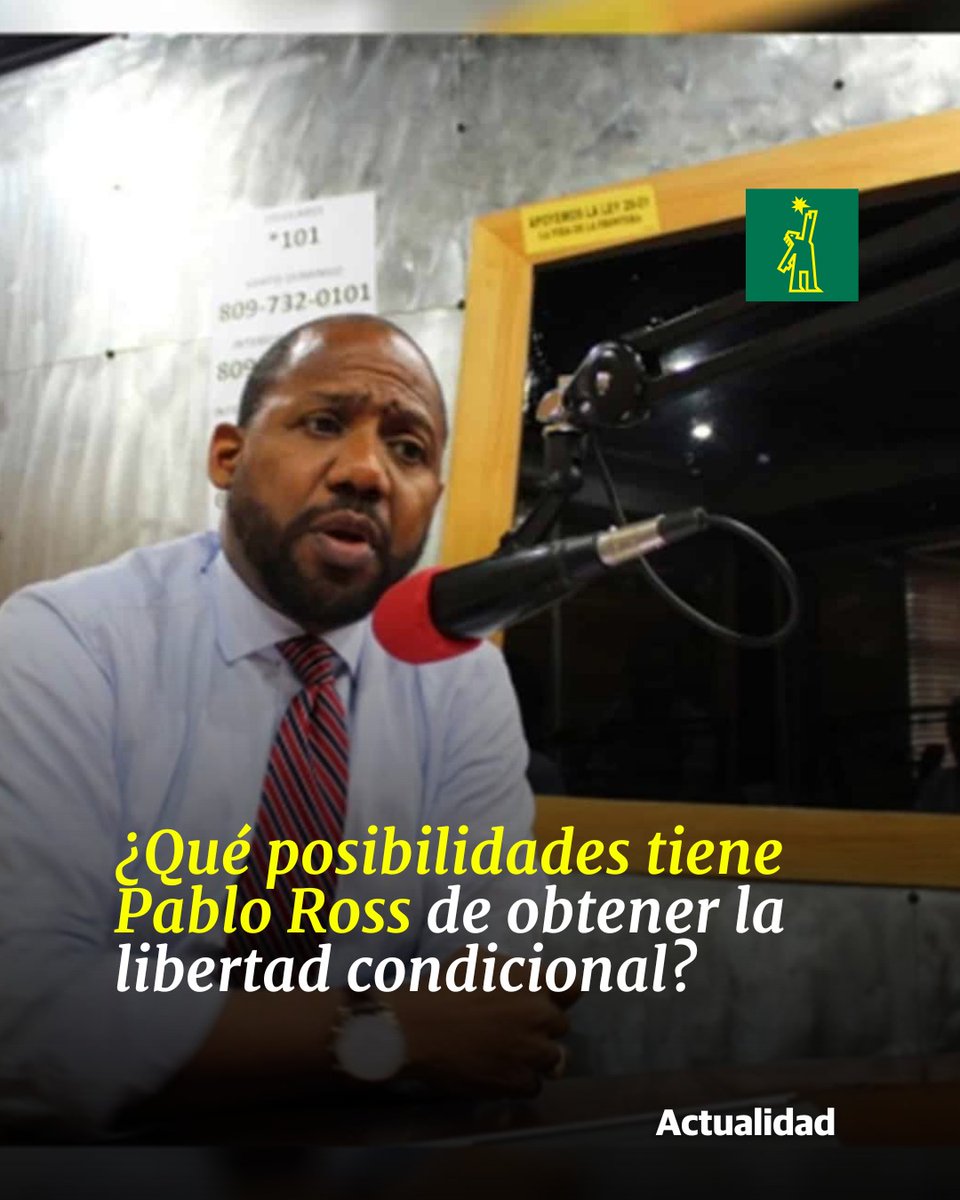DiarioLibre's tweet photo. ⚖ |#JusticiaDL| Jueza de Ejecución de la Pena decidirá este martes si acoge la solicitud del comunicador

🔗https://t.co/10RP0nNrrQ

#DiarioLibre #PabloRoss #LibertadCondicional https://t.co/eqNhSiWauw