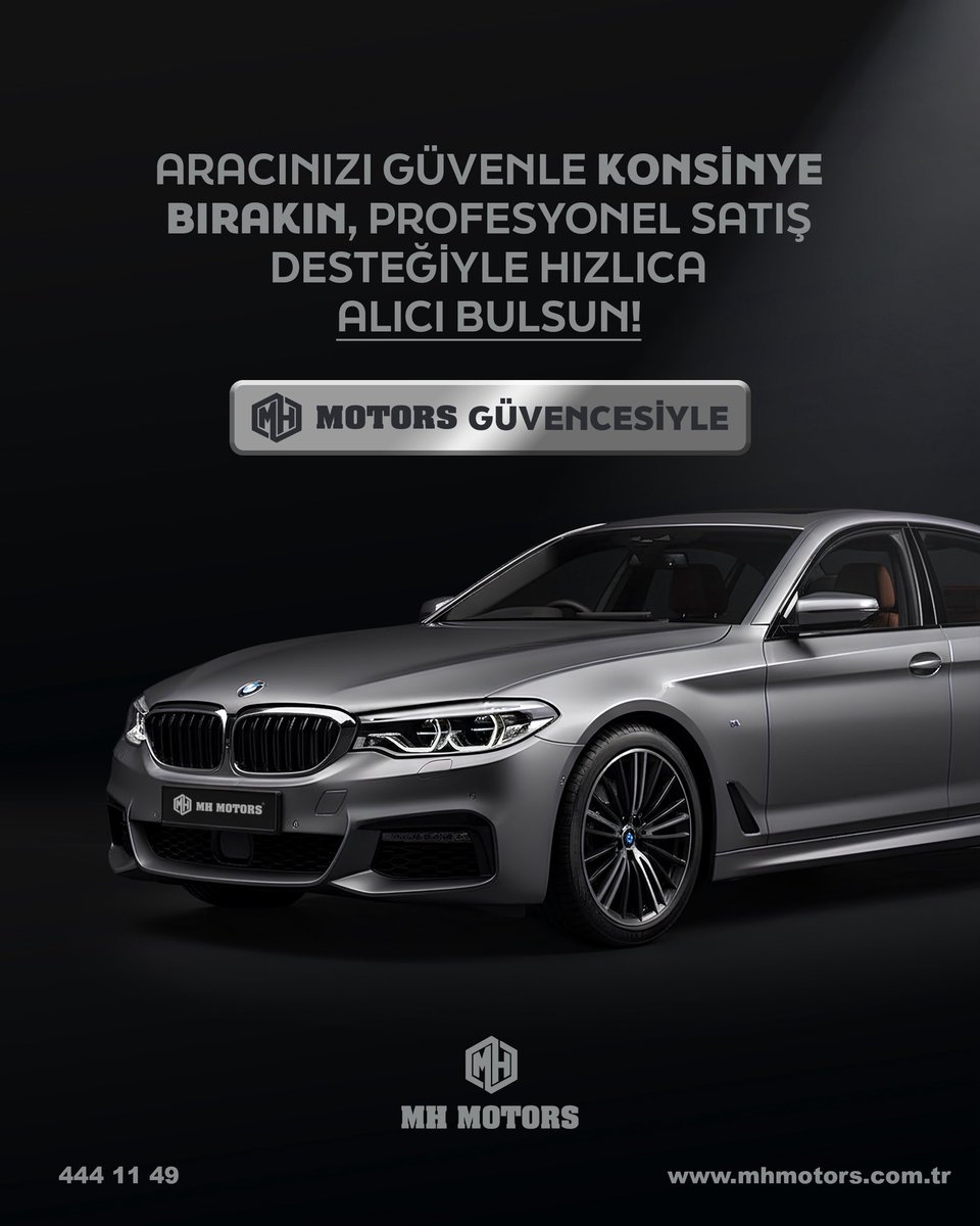 Aracınızı güvenle “KONSİNYE BIRAKIN”, profesyonel satış desteğiyle hızlıca alıcı bulsun! 

MH Motors Güvencesiyle…
