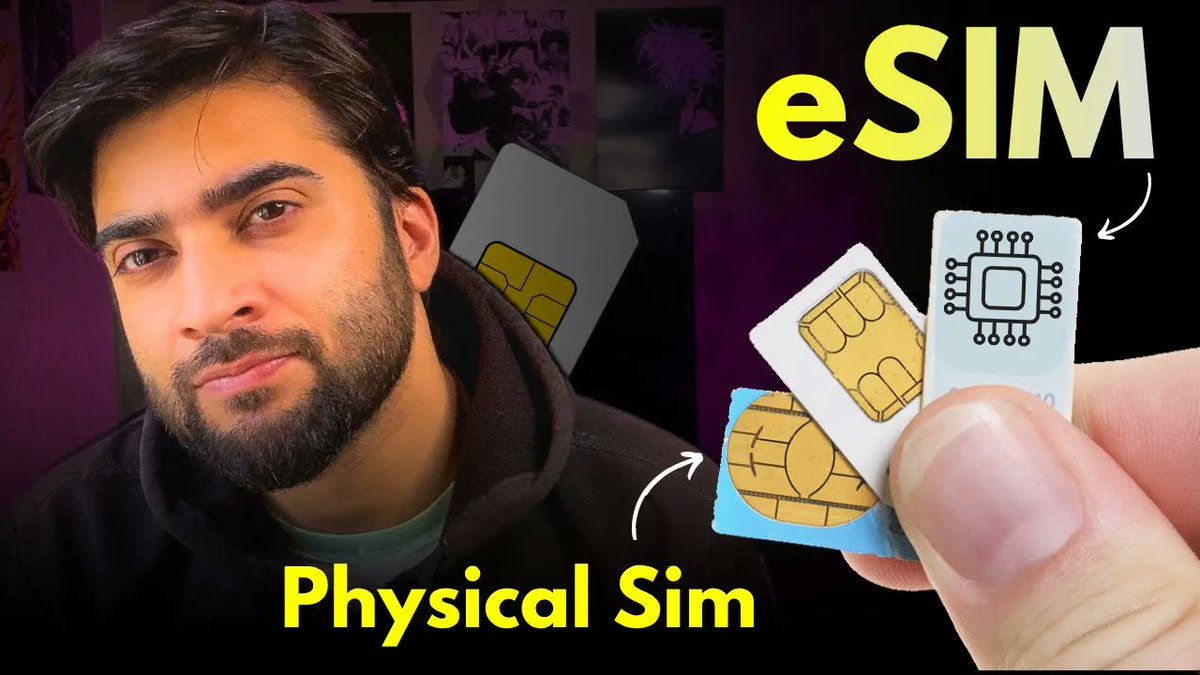 _techfriction's tweet image. Why eSIM is the FUTURE of Smartphones? Physical Sim vs eSIM | What’s Better For You??🔥
youtu.be/WwBKFqBPTCw