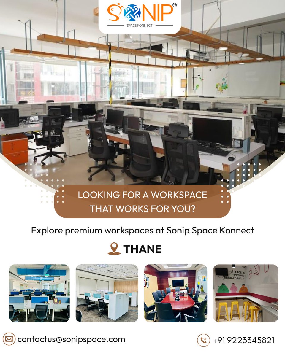 sonipspace's tweet image. Find a workspace that works for you! 
Explore premium, ready-to-move offices at Sonip Space Konnect – Thane.
#Thane #WorkspaceSolutions #SonipSpaceKonnect
