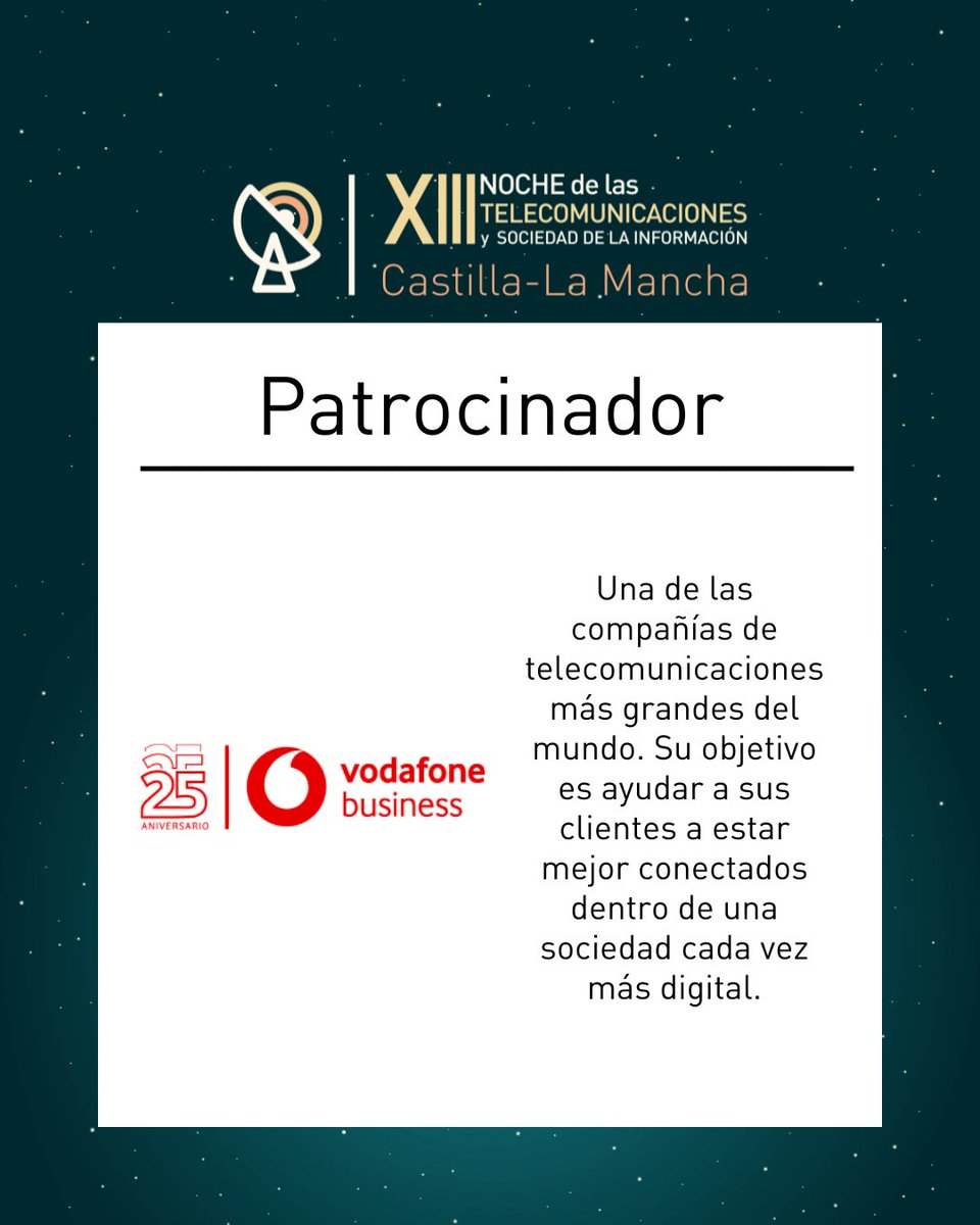 coitclm's tweet photo. Patrocinadores Noche de las Telecomunicaciones 📡 (#NTCLM2025).

¡Desliza! 👉

📍 Toledo
📅 14 noviembre
🕣 18.30h

#NTCLM #Nochetelecomunicacionescastillalamancha #castillalamancha #CLM #resilienciadigital #resiliencia #digital #seguridad #ciberseguridad @jclopez2 @COIT_AEIT https://t.co/tP0QhXutH7