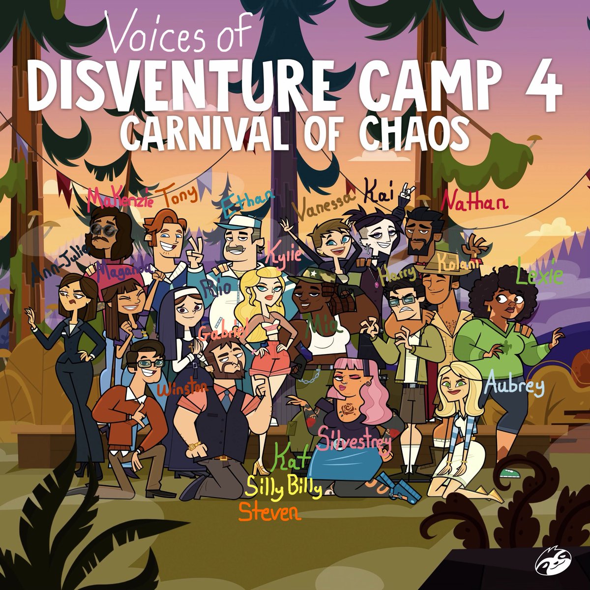 One last shout out to all the voice actors for Disventure Camp 4. What an incredible group of people with such infectious positive energy ❤️ thank you all for what you’ve done for the series and its characters we easily all fell in love with 

Thank you for the magic! 🎙️

#dctwt
