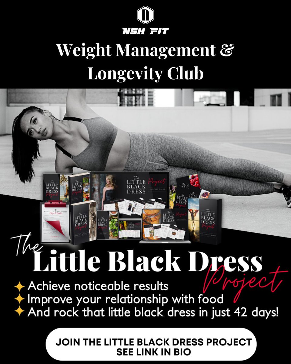 NutrimedH's tweet image. 💃 Ready to feel confident in 42 days?
The Little Black Dress Project isn’t a crash diet. It’s your path to sustainable results, smart nutrition, and self-belief that sticks.

👉 nshfit.co/little-black-d…

#LittleBlackDressProject #NSHFIT #ConfidenceGoals #HealthyLifestyle…