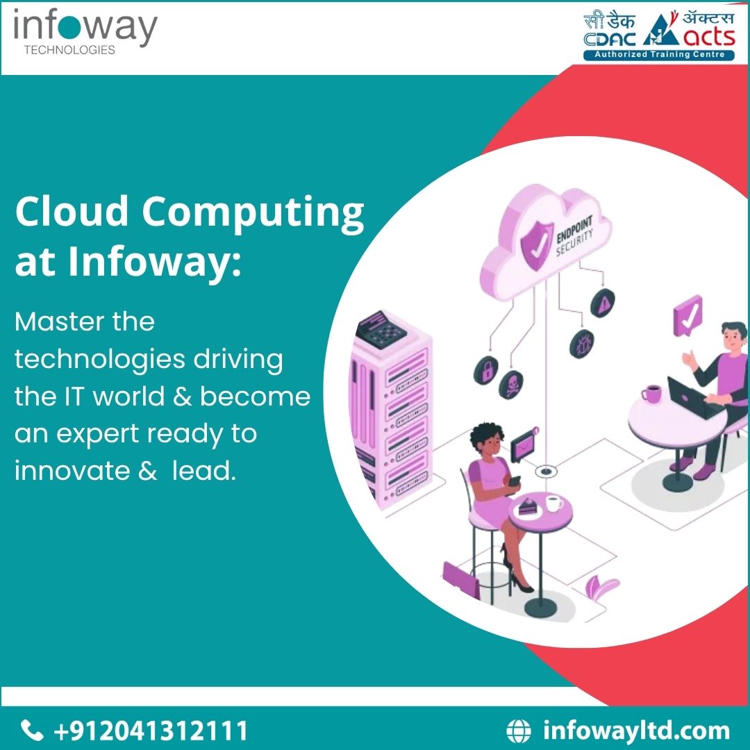 InfowayLtd's tweet image. Learn   cloud computing technologies and gain expertise that’s highly demanded in the   IT industry. 
  📲 +912041312111
 #InfowayTechnologies #CertificationCourse #ITSkills #CareerGrowth #JobReady   #IndustryRelevantSkills #FutureOfIT #HandsOnLearning #TechInnovation