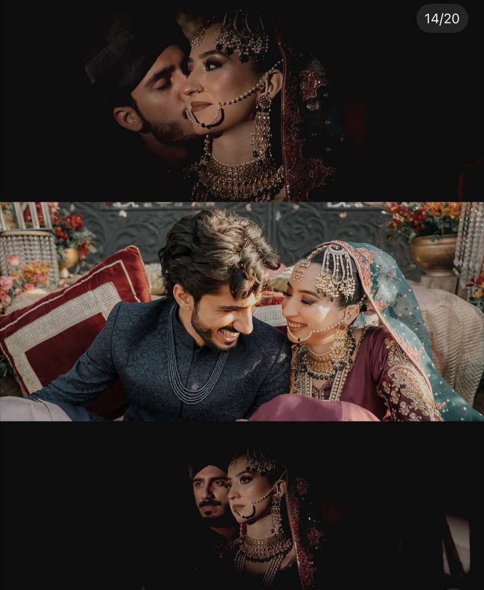 iiafsha0's tweet photo. We have so many overrated wedding photographers in the country but whenever i look at Saim’s wedding photos (be it any event) there so much detailing from clothes to makeup to pose to whole setup is telling you a story!
#SaimRehman #AmnaRiaz u two look cuties  ♥️ https://t.co/EUV8DRzzRl