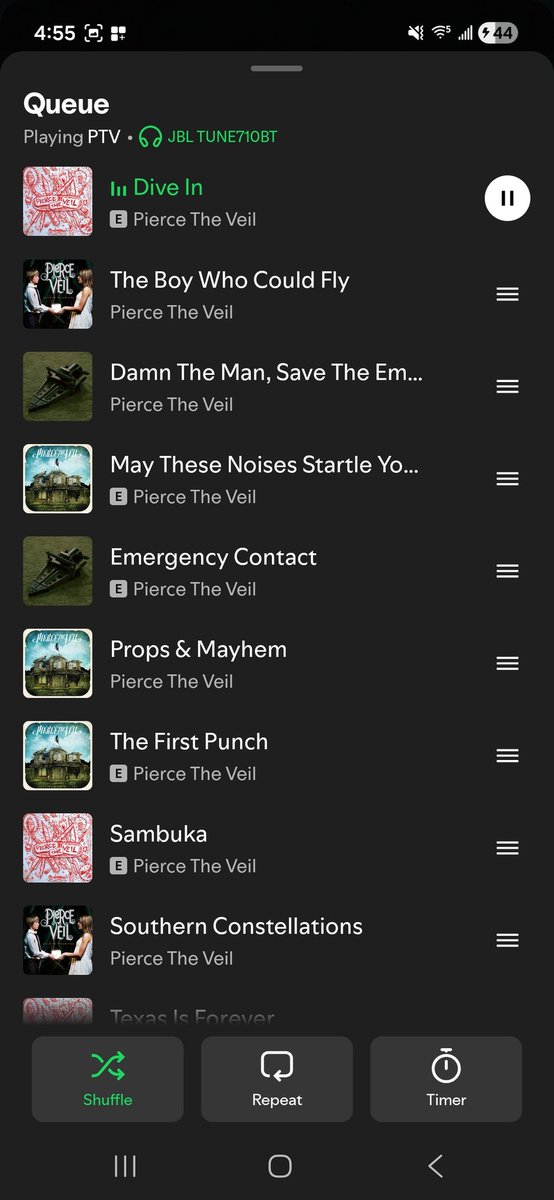 _baddjuju's tweet image. I can always fall asleep to @piercetheveil
Nuhnight 
#thequeue